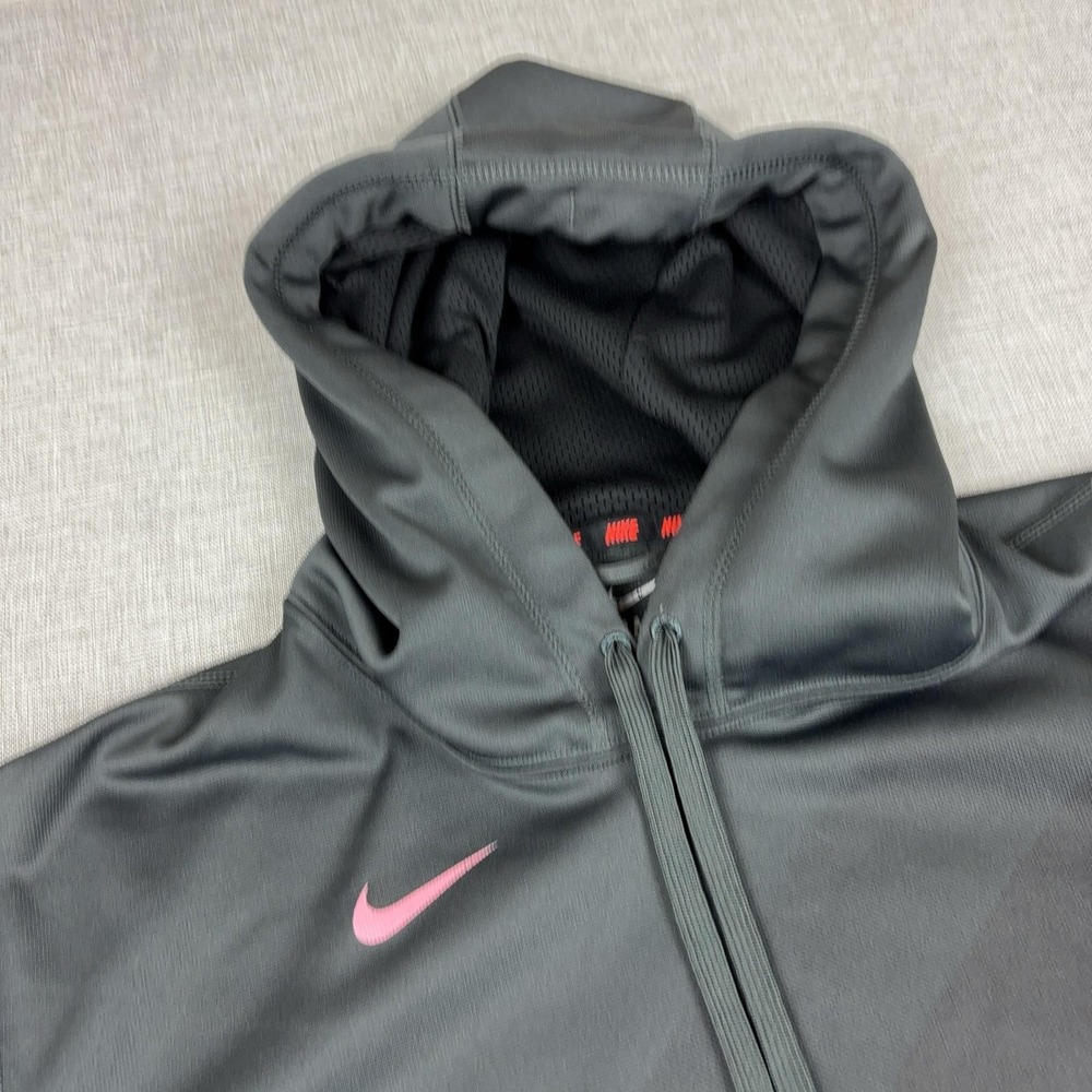 Nike Therma-FIT Hoodie Mens Large Gray 1/4 Zip Pullover Fleece 503948-060